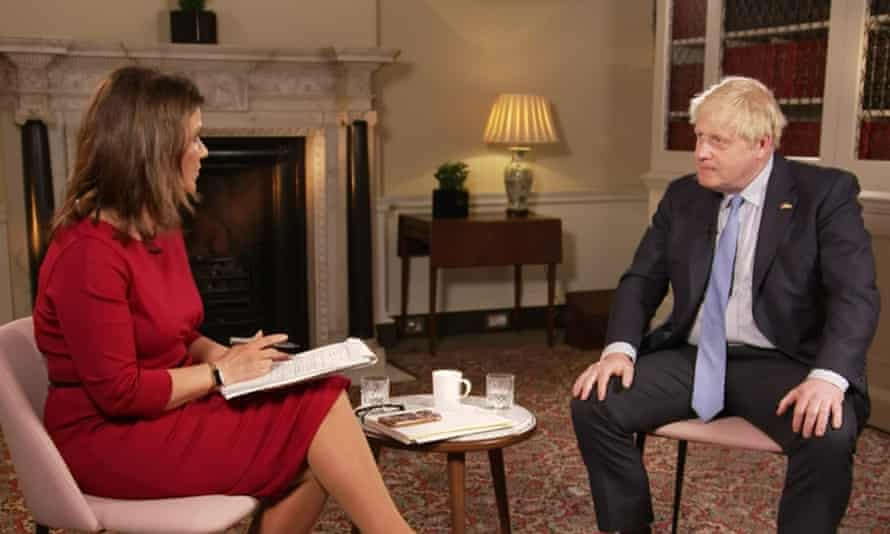 Boris Johnson interviewed on Good Morning Britain as poll suggest Tories on course to lose almost 550 seats in local elections – UK politics live | Politics 1 Boris Johnson speaking on Good Morning Britain