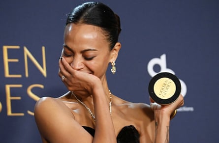 Zoe Saldana won best supporting female actor in a motion picture.
