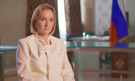 The Russian commissioner for children’s rights and accused war criminal Maria Lvova-Belova as featured in Ukraine’s Stolen Children.