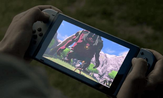The new Zelda game on the Nintendo Switch.