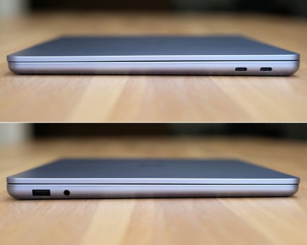 The USB ports of the Surface Laptop 13in