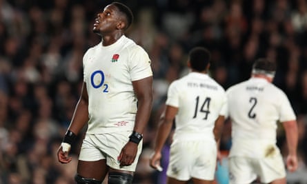Maro Itoje looks on during the Test match between New Zealand and England at Eden Park in Auckland on 13 July 2024