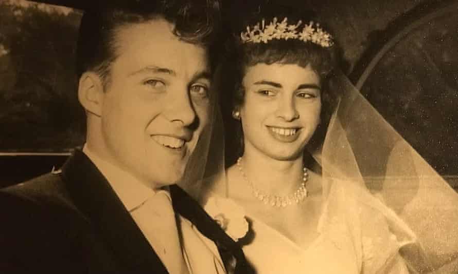 Hugh and Margot Sharp at their wedding in 1959