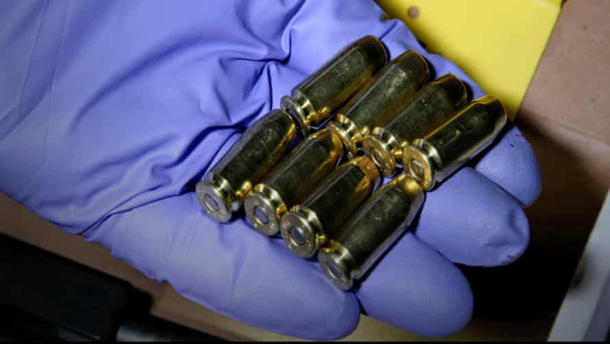 Bullets collected from the country wherever Taris Ford-Dillard killed Jazmine Willock and himself.