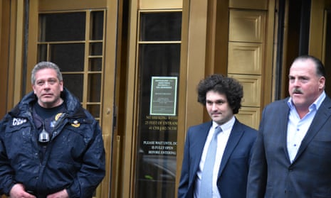 Sam Bankman-Fried outside court in New York last week.