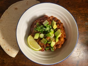 J Kenji López-Alt’s veg chilli is the inspiration for the use of Marmite. Thumbs by Felicity Cloake.