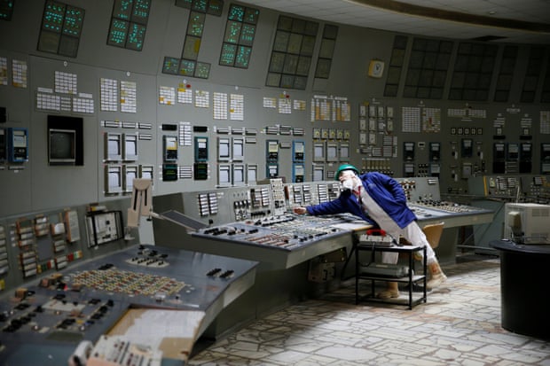 Inside a control centre of the third reactor at Chernobyl.
