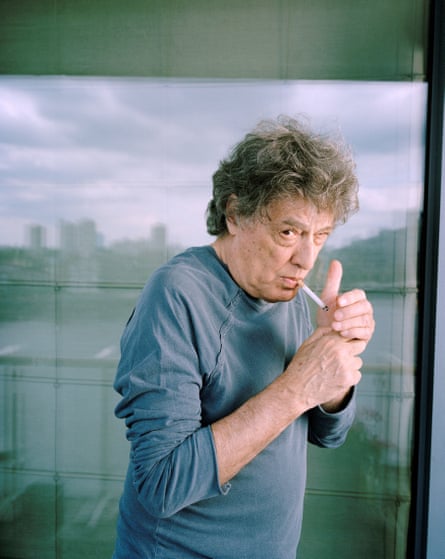 Stoppard smoking.