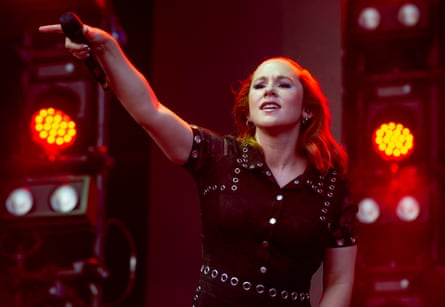 Katy B performs during Pride In Manchester 2021 on August 28, 2021.