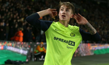 Jack Clarke celebrates a goal