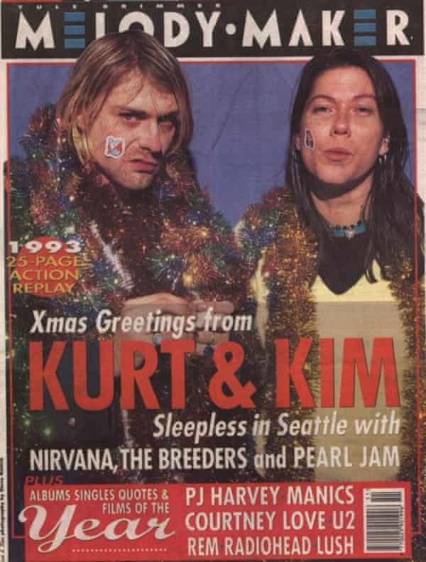 Kim shares the Christmas 1993 Melody Maker cover with fan Kurt Cobain