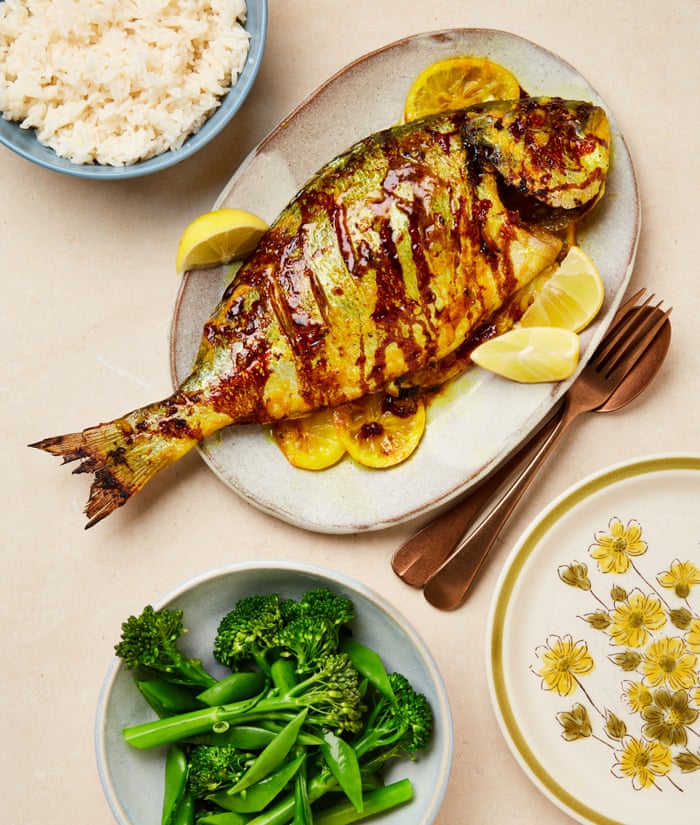 White Fish Tray Bake Roasted Fish And Veggies Lara Lee's Recipe