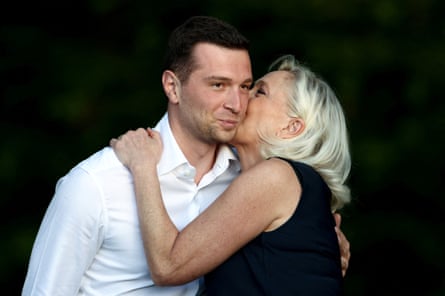 Marine Le Pen and Jordan Bardella on their last outing before the appeal verdict, at a fair in Lievin, northern France, July 4, 2026.