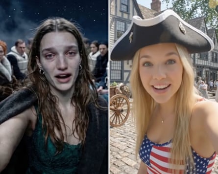 AI-generated vloggers like Chloe VS History (left) and Nova VS History are, their creators say, ‘taking an already-proven format and applying it to history’