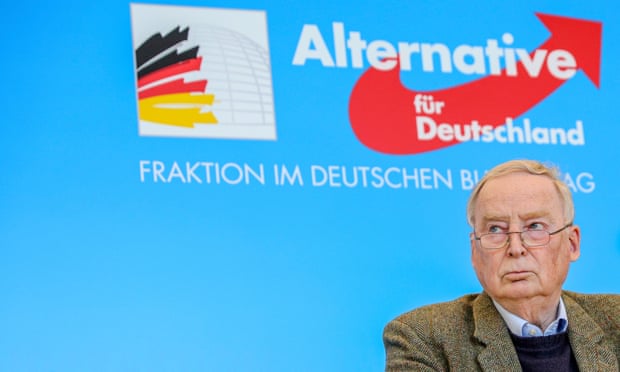 Alexander Gauland, co-Bundestag faction leader of the AfD party, speaks to the media on 3 March in Berlin