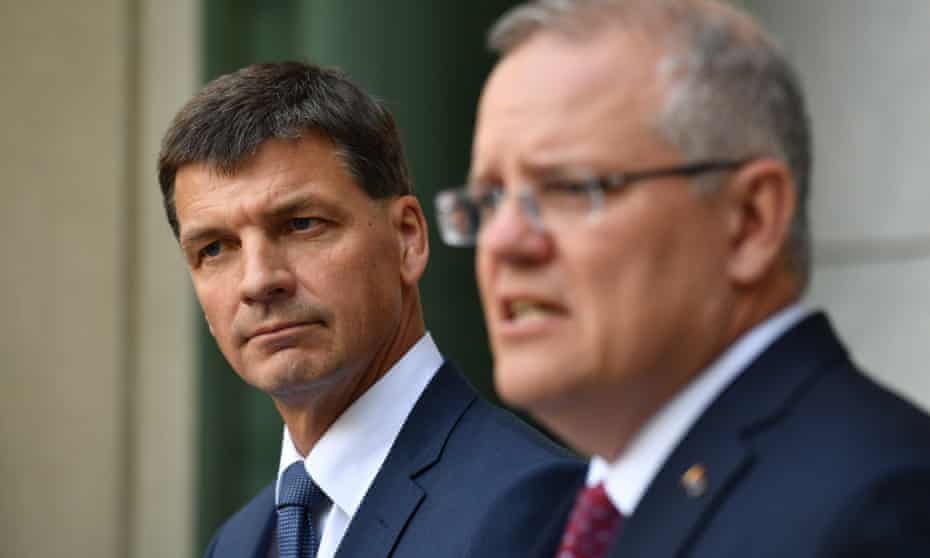 Angus Taylor and Scott Morrison