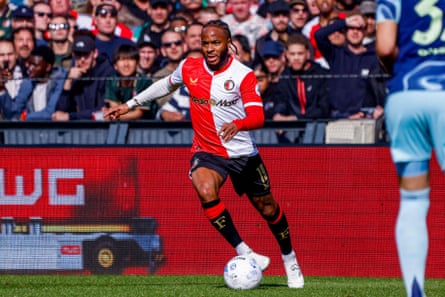 Raheem Sterling in action for Feyenoord