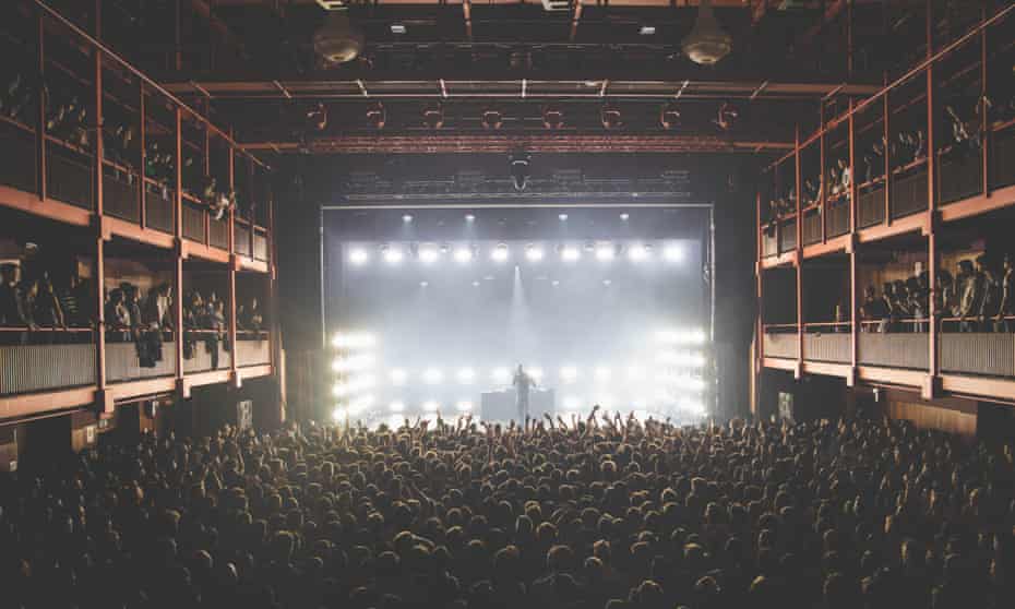 Stormzy performs at the AB music venue in Brussels.