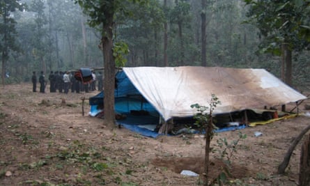 Arriving at a Naxalite forest camp for a ‘cooking lesson’, from Nightmarch.