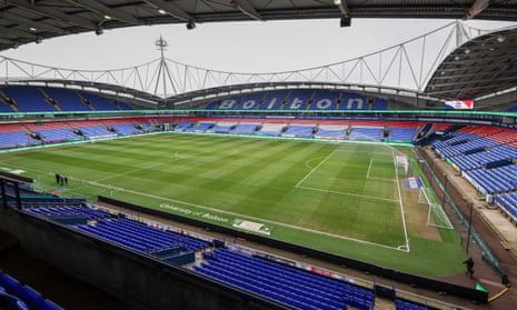 A general view of the Toughsheet Community Stadium, home of Bolton Wanderers before the League One match between Bolton Wanderers and Cheltenham Town