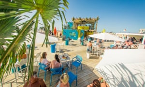 Summer beach bar, Ostend.