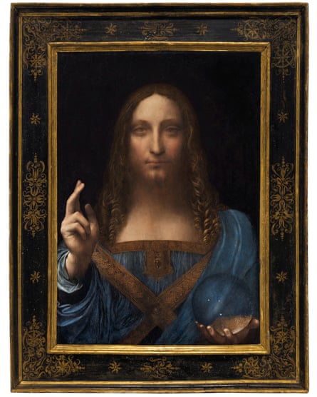 Salvator Mundi is an ethereal portrait of Jesus Christ.