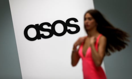 A model at Asos headquarters in London