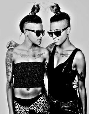 Phil Knott: ‘I think Coco and Breezy are twin sisters. They’re DJs and girls about town. They were just starting their eyewear company when I took this. I think they are twin sisters.((The company was founded in 2009 by Corianna and Brianna Dotson, African American and Puerto Rican identical twin sisters)))