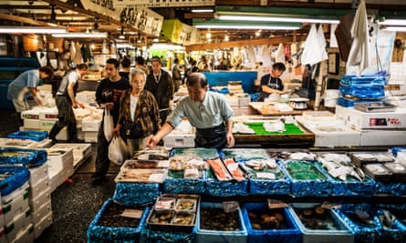 Tsukiji fish marke.