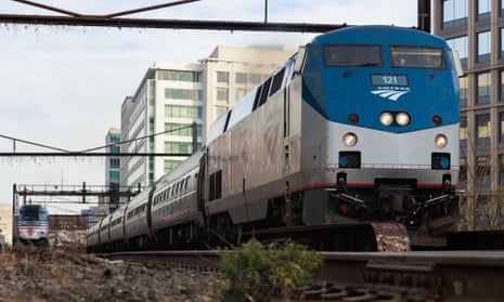 Amtrak train halted in a wooded area in Denmark, South Carolina, an hour outside of Columbia.