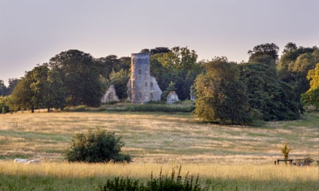 The gothic tower on the Wimpole Estate, Cambridgeshire