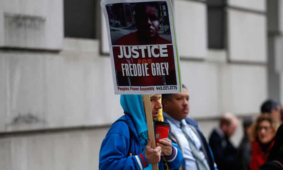 The six officers facing trials over the death of Freddie Gray after a spinal injury in the back of a police van in Baltimore were due in court this winter.