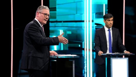 Taxes, NHS, immigration: Starmer and Sunak clash in first election TV debate – video highlights