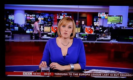 Martine Croxall presenting BBC News