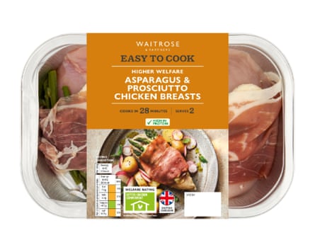 Waitrose Easy to Cook Asparagus & Prosciutto Chicken Breasts, 346g