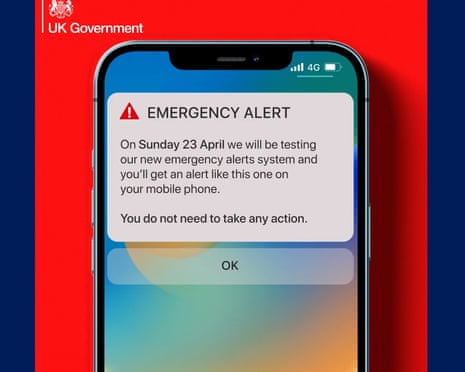 New government emergency alert screengrab