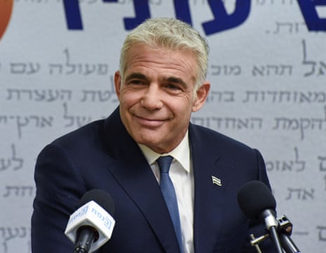 Yair Lapid at the Knesset, Israel’s parliament, in Jerusalem on 31 May, 2021.