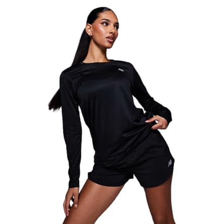 New Balance Sport Essentials long sleeve T-shirt in black