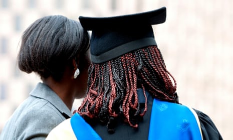 Black students on graduation day