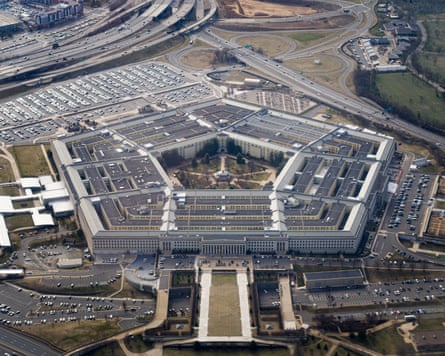 A view of the Pentagon near Washington DC