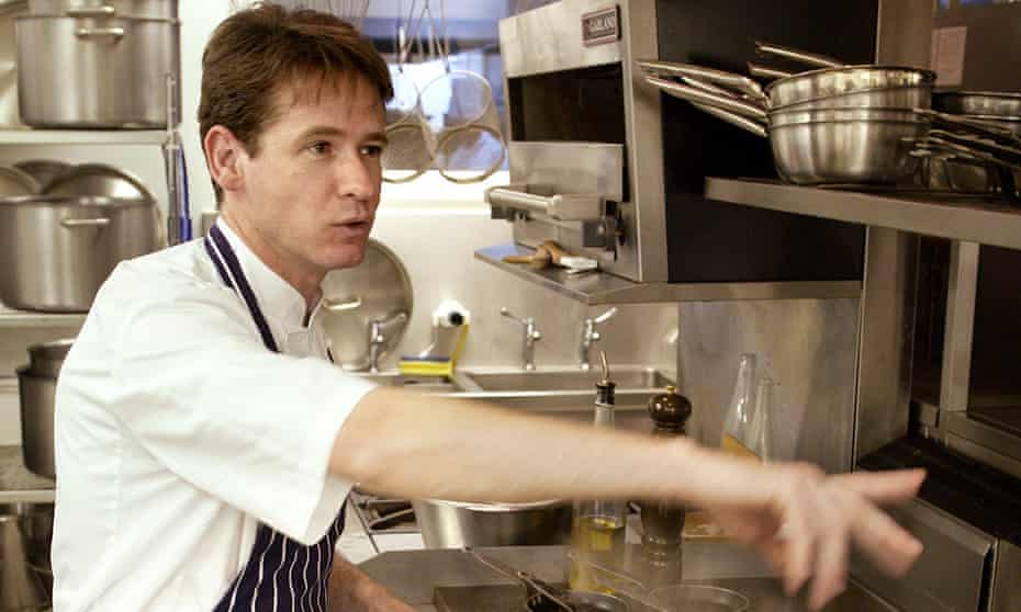Andrew Fairlie in his restaurant at the Gleneagles hotel, Perthshire, Scotland, in 2002.