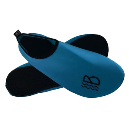 Blue water shoes