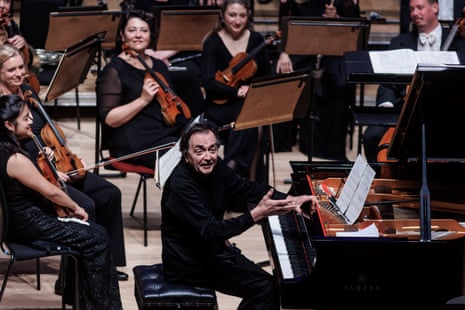 Pierre-Laurent Aimard at the piano with Concerto Budapest at Cadogan Hall in London, september 2023