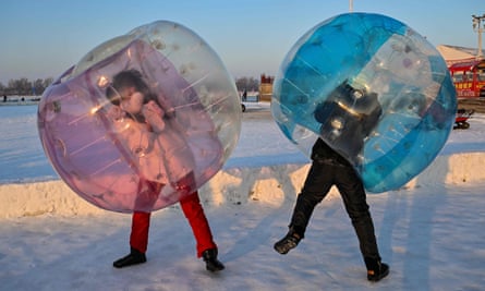 kids in bubbles
