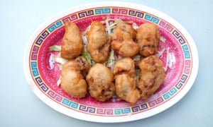 Wong Kei’s deep-fried oysters.
