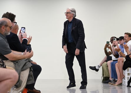 Paul Smith on the runway at the Paul Smith show