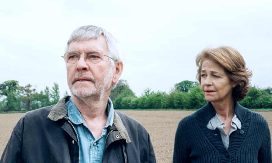 Tom Courtenay and Charlotte Rampling at 45 years old.