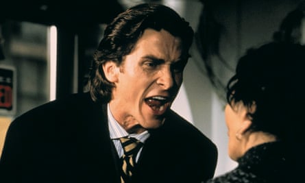Christian Bale as Patrick Bateman in the 2000 film version of American Psycho.
