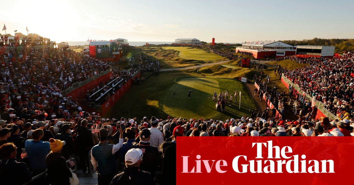 Ryder Cup: USA v Europe, day two foursomes – live!