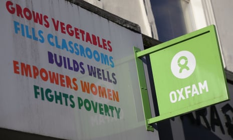 An Oxfam shop sign in London